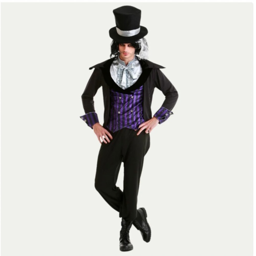 Hauntlook Dark Mad Hatter Dress Up Halloween Costume Adult‎ Mens Medium NEW NWT